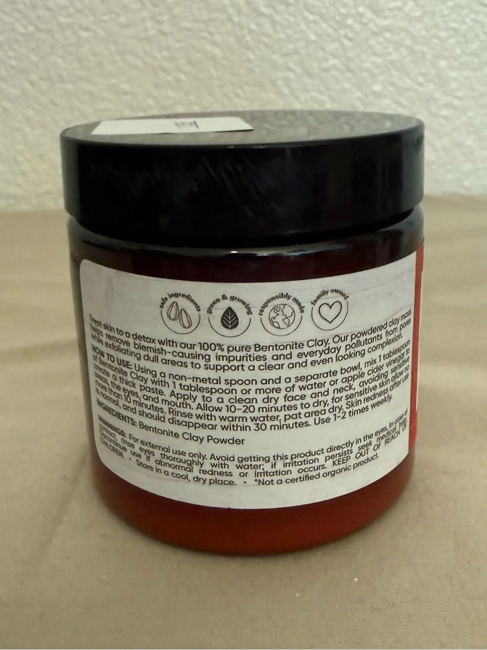 Sky Organics 100% Pure Bentonite Clay